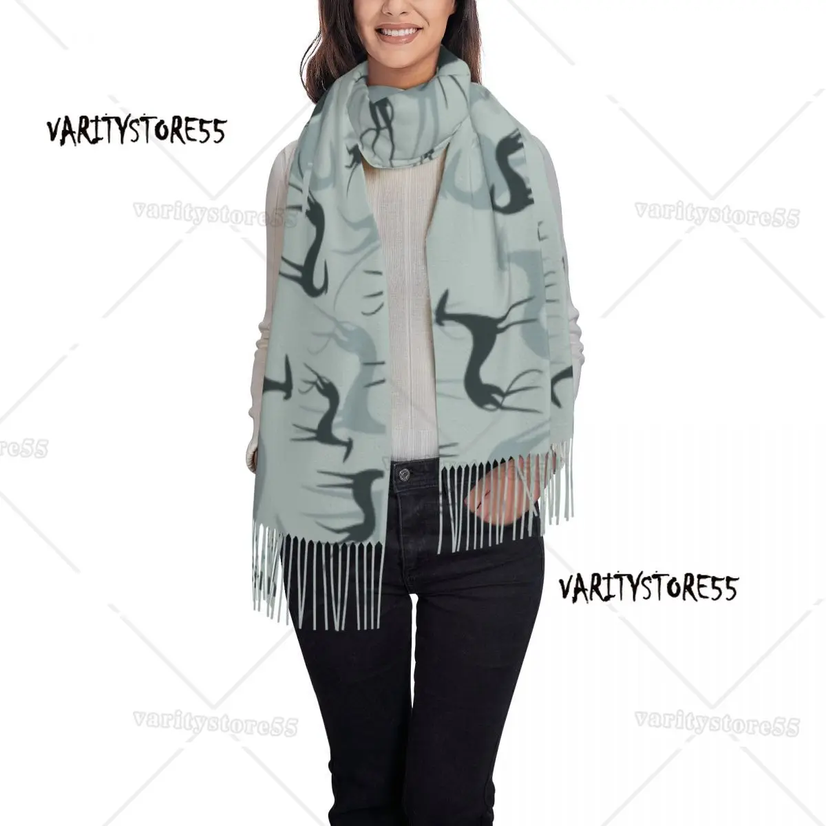 Stampa personalizzata Greyhound Galgos sciarpa per cani donna uomo inverno autunno sciarpe calde Whippet Sighthound scialli avvolge