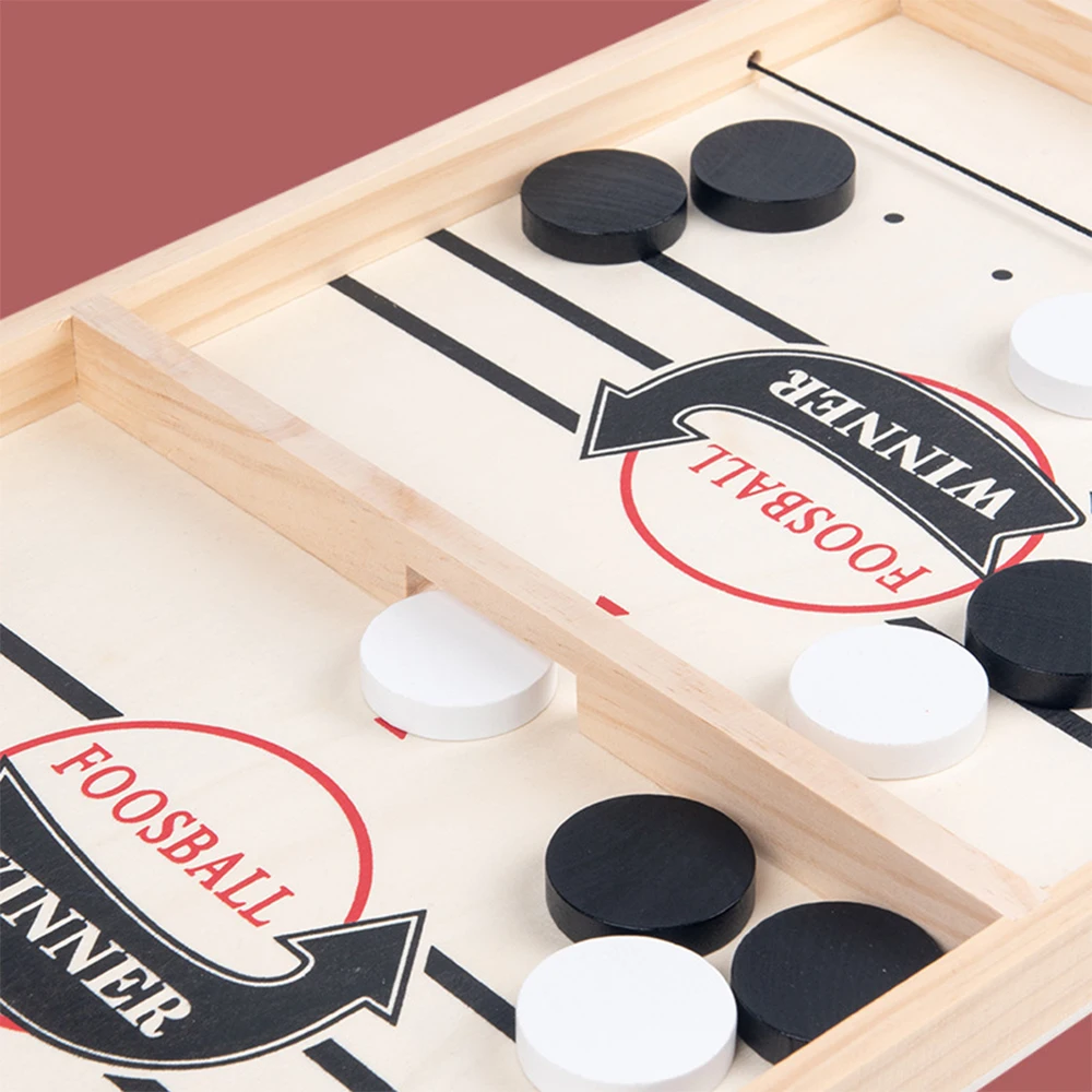 Jogos de vencedor de futebol de madeira pai-filho jogo de hóquei de mesa catapulta xadrez brinquedo interativo jogo de tabuleiro brinquedos para crianças