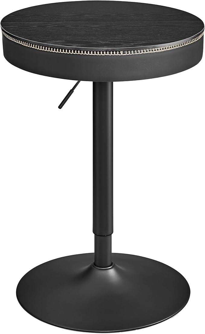 VASAGLE Bartisch, höhenverstellbar, kleiner Tisch mit Stauraum, Hausbar