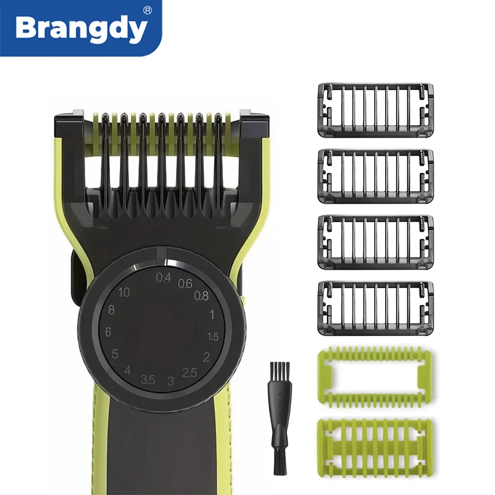 Brangdy Guardie Regolabili Guida Pettine per Una Lama QP2520 QP2630 QP2724 QP2834 Rasoio Elettrico 14 Lunghezza Kit di Sostituzione