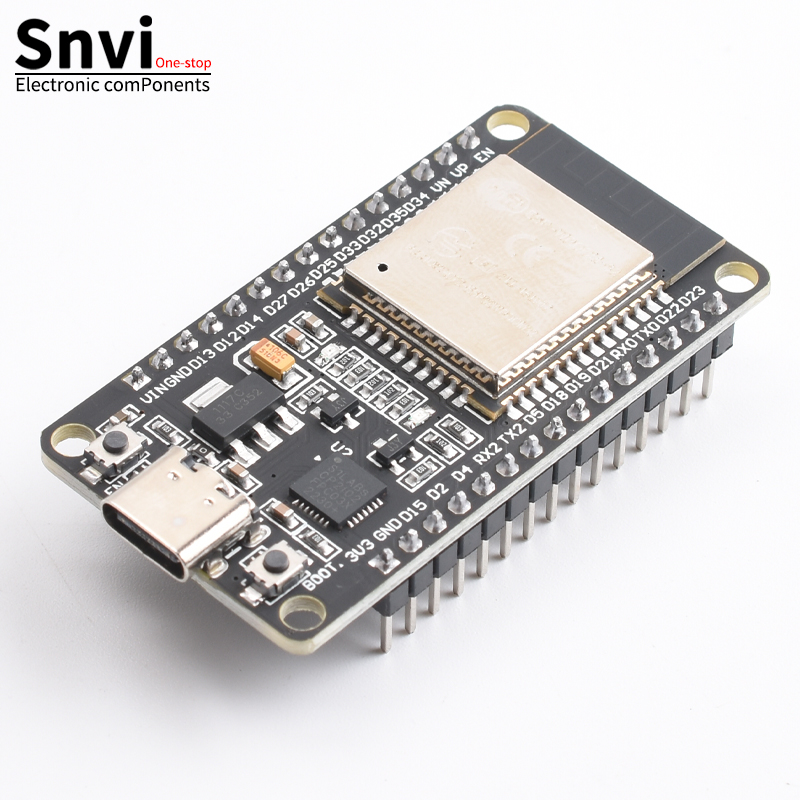 Плата разработки Snvi ESP32 CP2102 TYPE-C/MICRO USB WiFi+Bluetooth со сверхнизким энергопотреблением, двухъядерный ESP-32S ESP32-WROOM