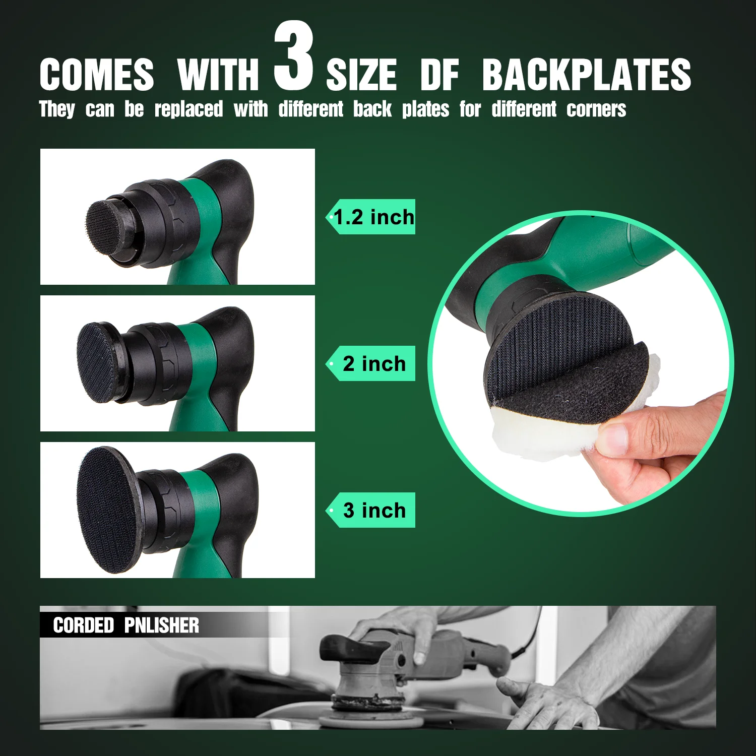 BATOCA S5 Cordless Mini Car Polisher 12V Micro Wireless Scratches Killer Car Polishing Machine Kit For Polishing Sanding