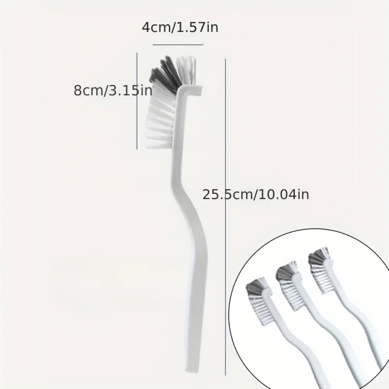 Brosse d'évier de Style japonais, brosse de nettoyage de tasse avec poignée longue, conception de coude, trou de queue, accessoires de nettoyage de crevasses muraux suspendus