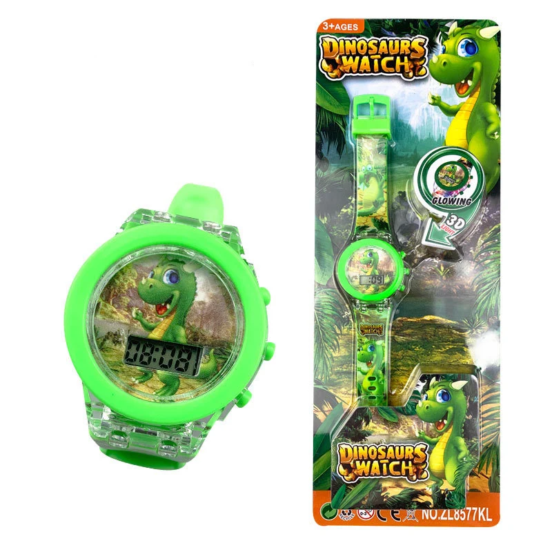 Disney-relojes de unicornio para niños, cronógrafo Digital electrónico con Flash, luz que brilla, colorido, LED, regalos de cumpleaños