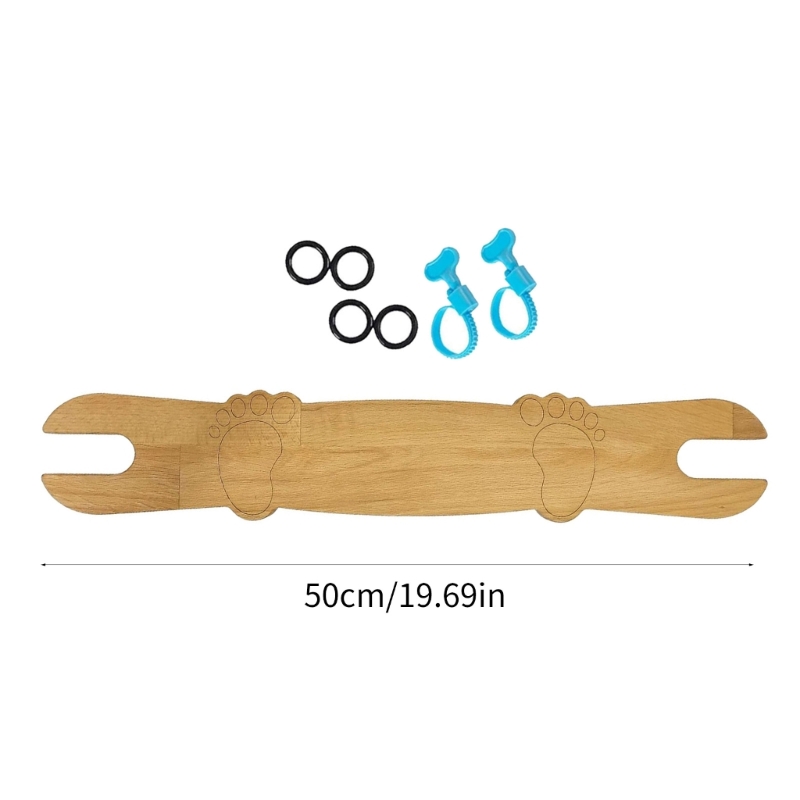 Non-SLIP ไม้ไผ่ธรรมชาติเก้าอี้สูงเท้าปรับเด็ก Highchair เท้าเหยียบสําหรับ IKEA Antelop เก้าอี้สูงอุปกรณ์เสริม