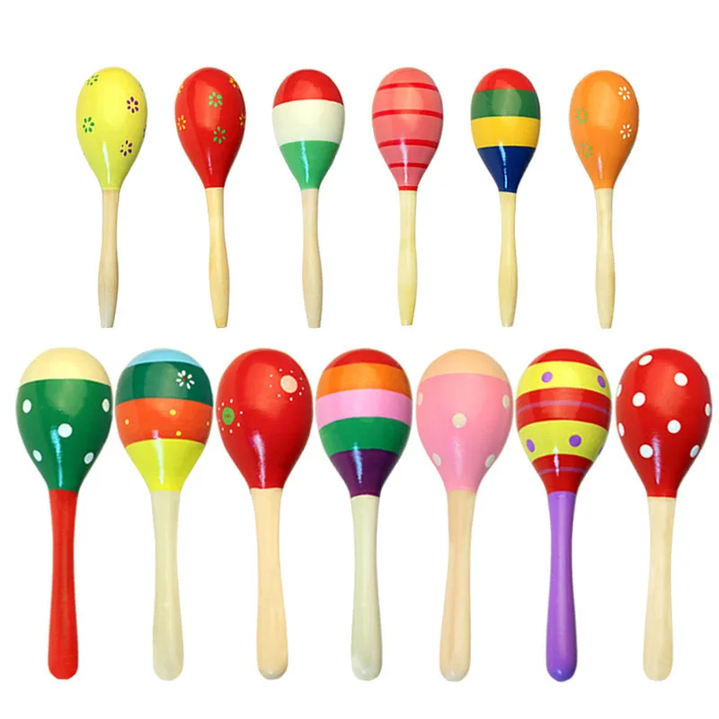 Martillo de arena de madera para niños, instrumentos Orff, estilo de entretenimiento, instrumento Musical de percusión de mano Unisex aleatorio TMZ