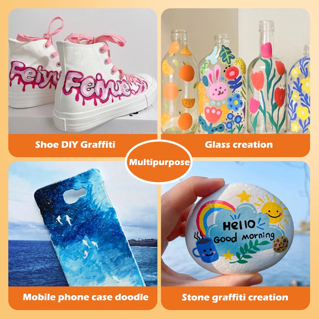 両端アクリルマーカー 12/24/36 色防水画材学校文具