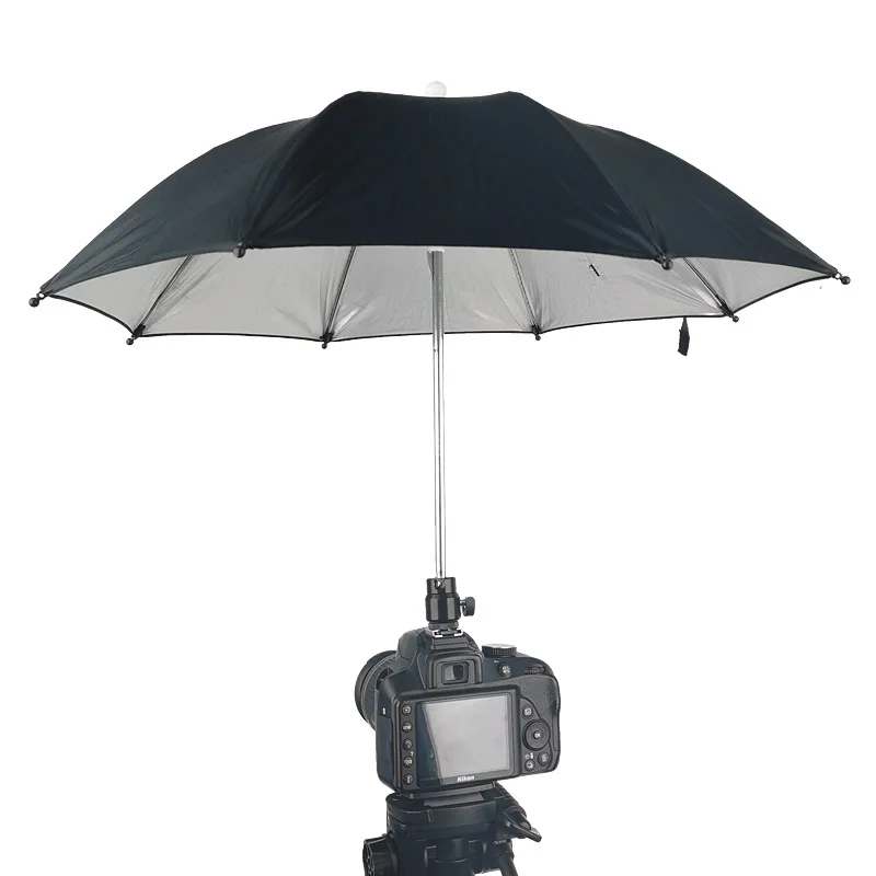 1 Máy Tính 50CM Màu Đen Máy Ảnh Dslr Dù Che Nắng Mưa Giá Đỡ Cho Tướng Camera Camera Chụp Ảnh Dù