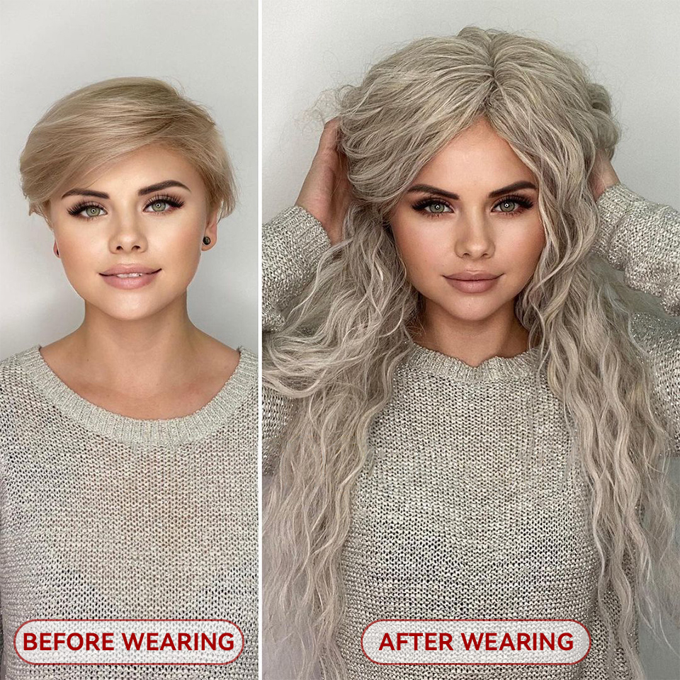 Anna ผมสังเคราะห์หลวม Deep Wave Twist Crochet ผม Braid Afro Curl Ombre สีบลอนด์ Water Wave Braiding Hair Extension สําหรับผู้หญิง