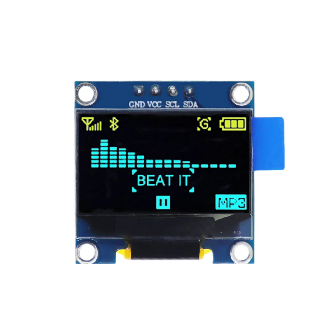 SSD1306 0.91 0.96 1.3 인치 IIC 직렬 4 핀 흰색/파란색/노란색 파란색 OLED 디스플레이 모듈 128X64 12864 Arduino 용 LCD 스크린 보드