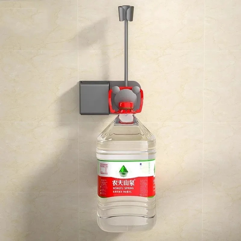 ไม่จําเป็นต้องถือที่วางเครื่องเป่าผมแขวนผนังแบบปรับได้ฟรีของมือ ไม่จําเป็นต้องเจาะรู Universal Air Duct Storage Rack