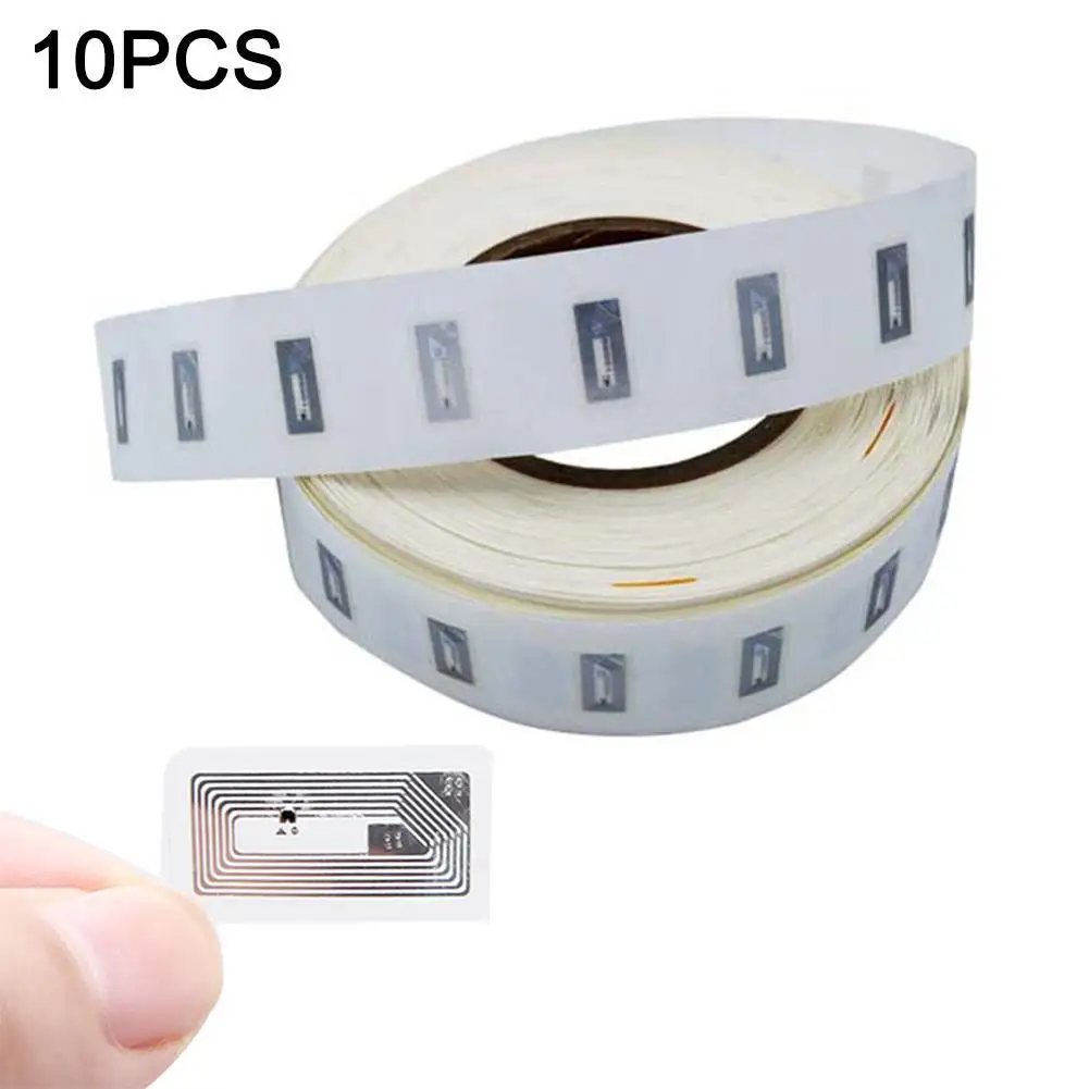 10 stks NFC Chip Ntag213 Sticker Natte Inlay 13.56 MHz NTAG213 Label Antenne Wifi NFC Tag 2*1 cm Wifi Tag Tag Sticker Tag Nfs NFC D8E8