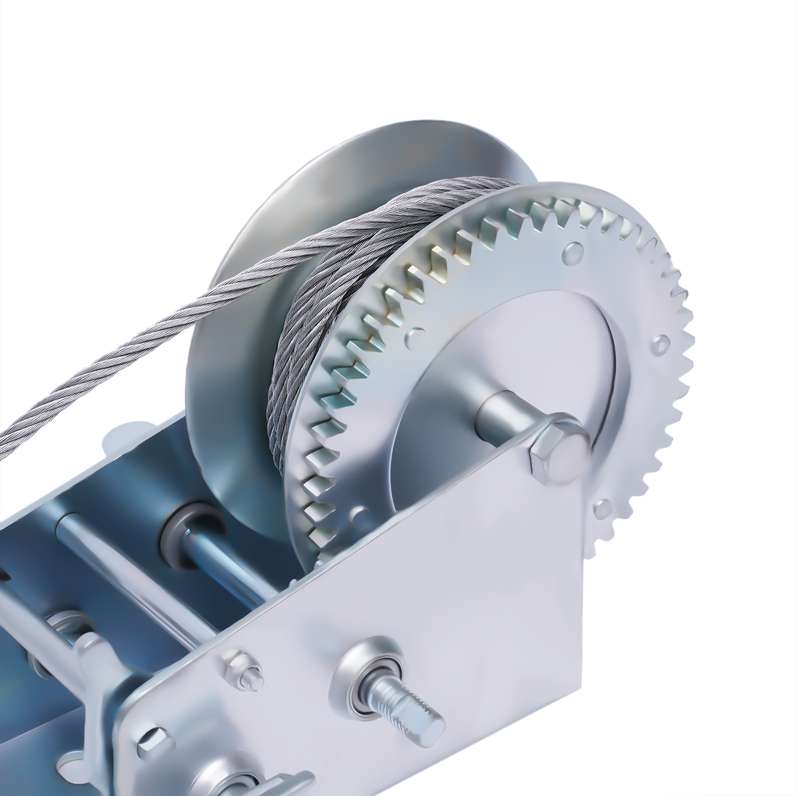 Professionelle Handwinde, 1500 kg, 10 m, manuelle Lastdruck-Bremswinde mit Drahtseil, Traktion, Heben, Handwinde, Stahlkabel