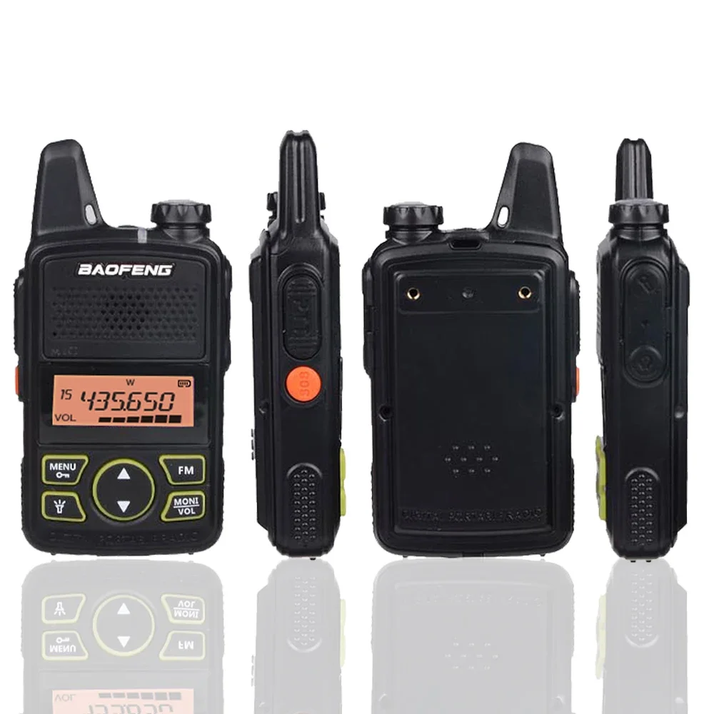 Baofeng BF-T1 Mini Walkie Talkie UHF แบบใช้มือถือวิทยุ Bft1วิทยุแบบพกพา FM Transceiver เด็ก5Km CB วิทยุ Intercom