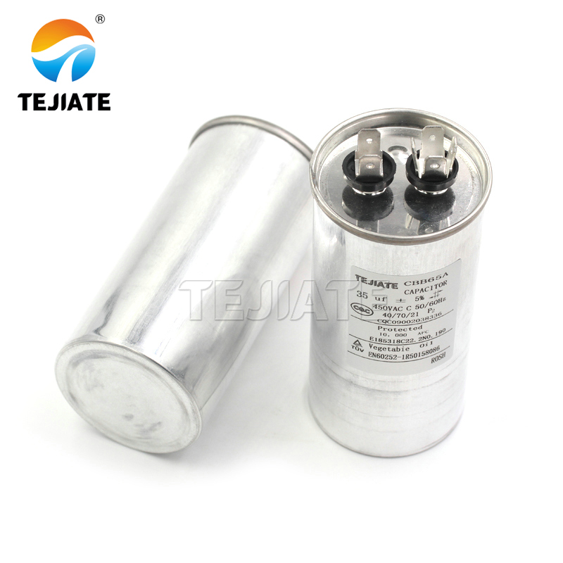CBB65 air conditioner compressor start capacitor 20/25/30/35/40/45/50/60/70UF 450V