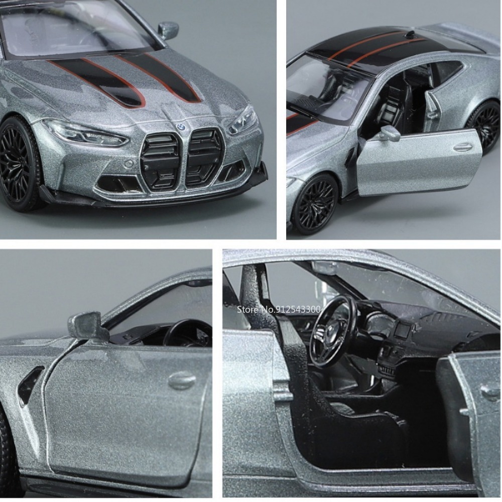 1/36 bmw m4 csl liga brinquedos modelo de carro alta simulação metal genuíno porta aberta puxar para trás função meninos presentes aniversário coleção