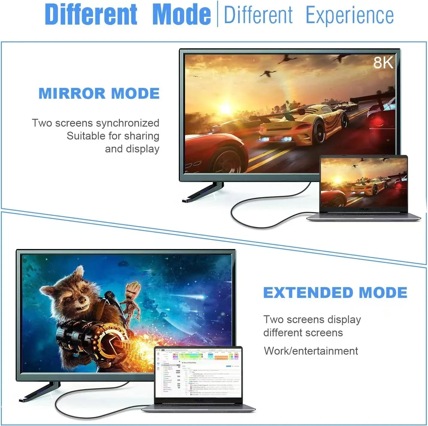 Type C to DP Cable 8K60Hz Dynamic HDR USB C to DisplayPort Cable Thunderbolt 3 4 4K For MacBook Pro Samsung S21 Huawei Dell