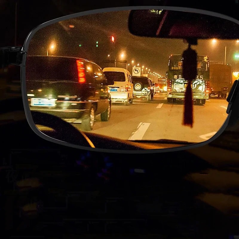 Occhiali da sole per la visione notturna Occhiali da guida notturni per auto Occhiali da conducente Occhiali da sole unisex Protezione UV Occhiali da sole Occhiali regalo