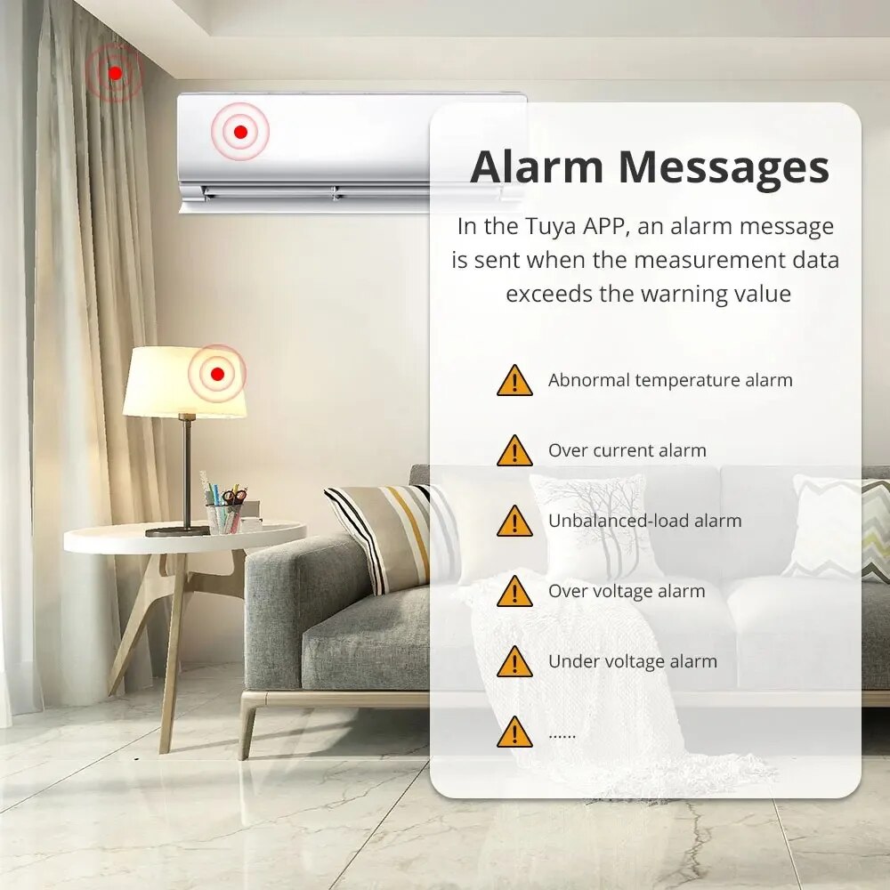 Zemismart-エネルギー計,3相,4線,電力監視センサー,zigbee2mqtt,家庭用アシスタント,208v,415v