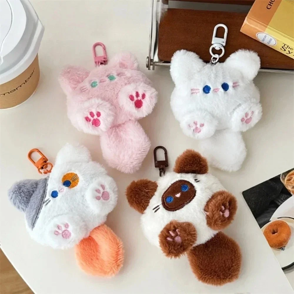 Cute Plush Cat Doll Pendant Girl Backpack Doll Pendant Couple Bag Keychain Decorative Gift