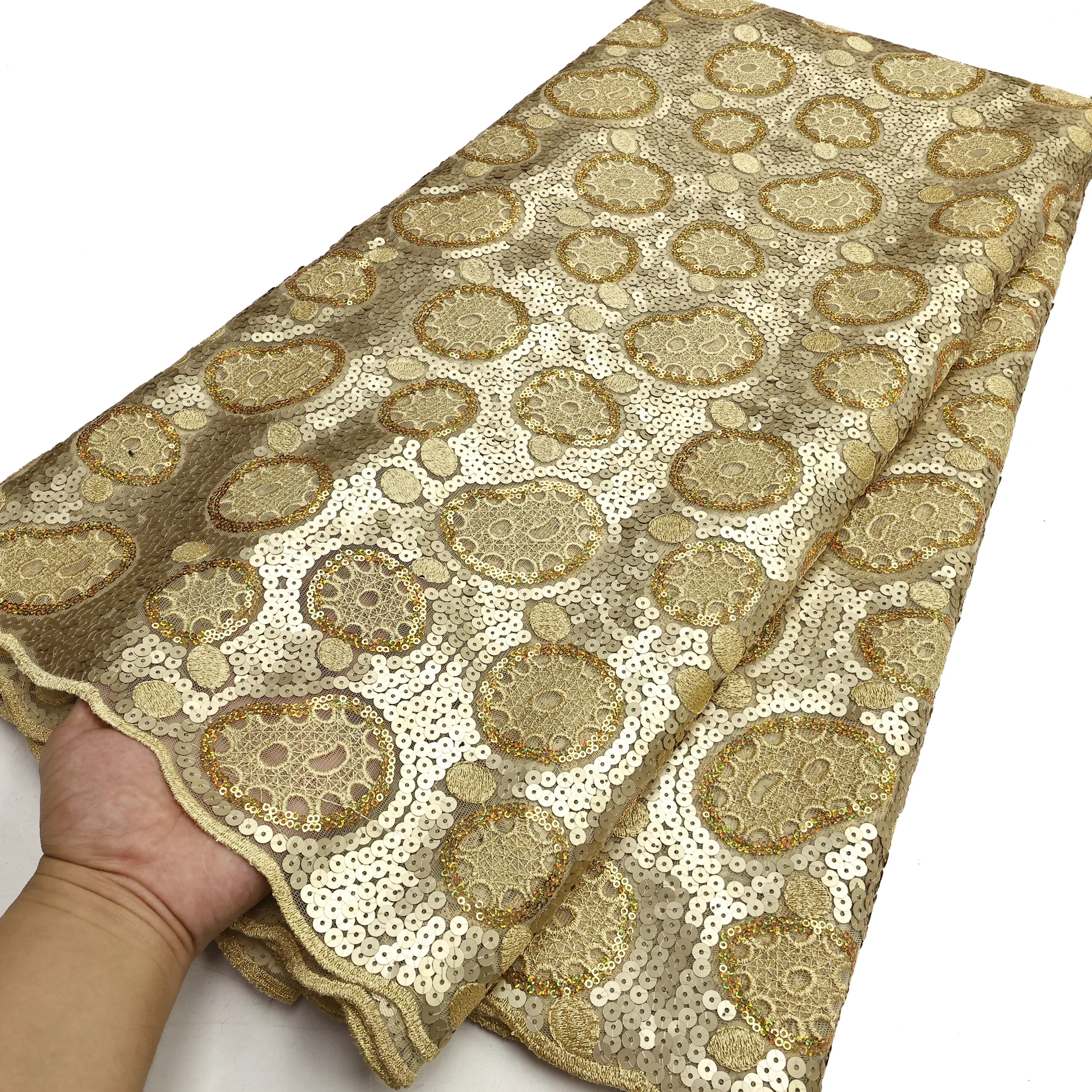 Pgc rosa Guipure Cord Spitzens toff hochwertige Original Pailletten Tüll Stickerei Mesh Spitzen material für Brasilien Luxus Party kleid