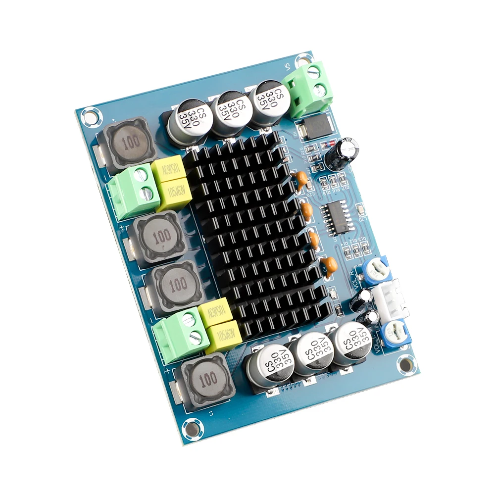 DC 12V 24V 2*120W Audio Amplifier Board Dual Channel Stereo High Power Digital Audio Power Amplifier Board for Speaker Music