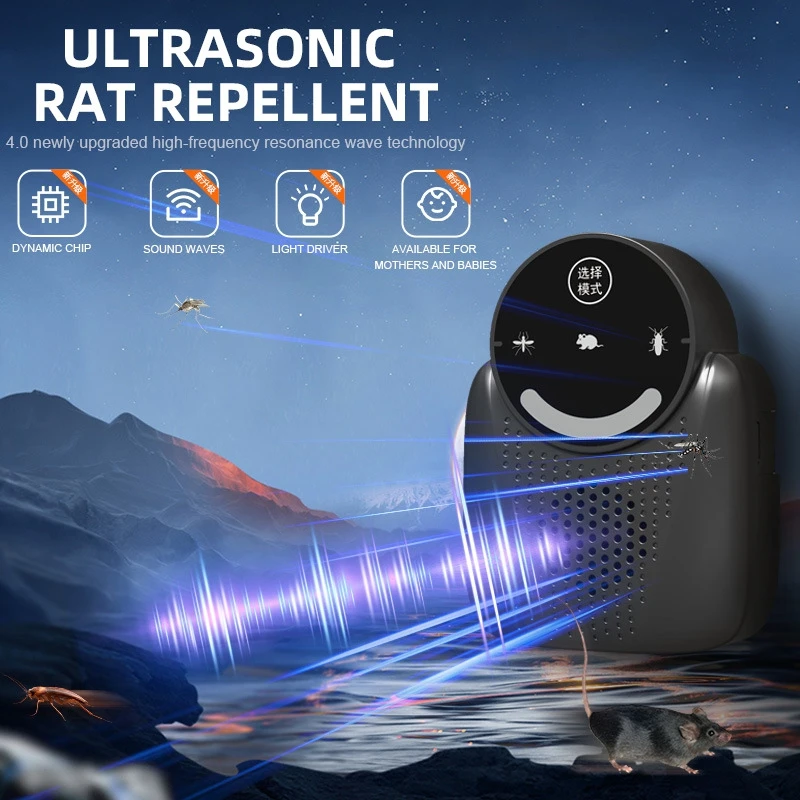 Ultrasonic Mouse Repellent USB Indoor Pest Repellent Ultrasonic Pest Repellent for Mouse Cockroach Rodent Insect Mosquito