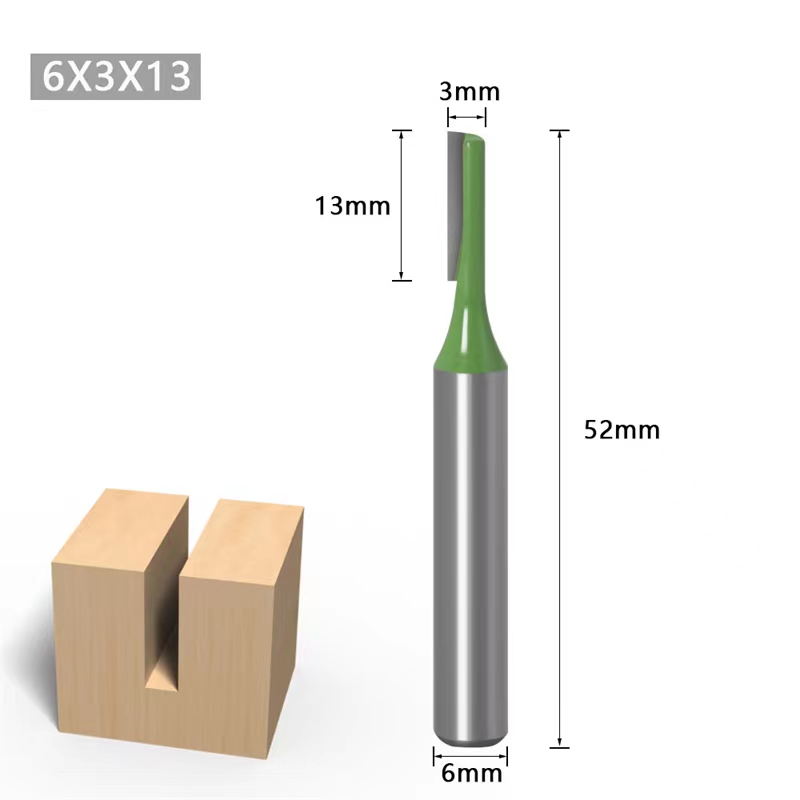 7 sztuk/zestaw 6mm/1/4′′ trzpień prosty Bit z węglika wolframu pojedynczy podwójny rowek frez do drewna do narzędzia stolarskiego nowość