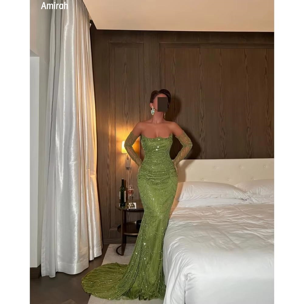 Amirah Fischschwanz Ballkleid Abendkleider Hochzeit Party Kleid Nach Maß Abendkleider Frau Elegante Luxus Glänzenden Prom 2025