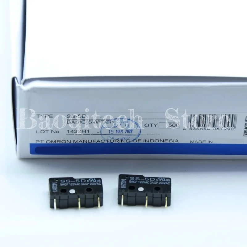5 10 Stück Original Limit Mikroschalter SS-5D SS-5GL111 SS-5 -F SS-5GL-F SS-5GL2-F 0,49 N 5A Für OMRON Reiseschalterknopf