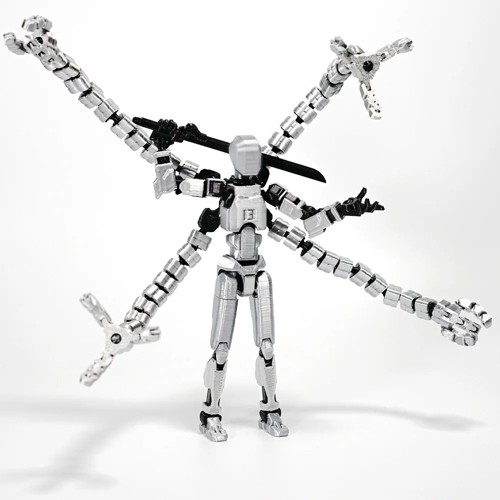 3D Printed Mannequin Dummy 13 Tentacle Series Toys Action Figures Multi-Jointed Movable Shapeshift Robot Parent Child Games