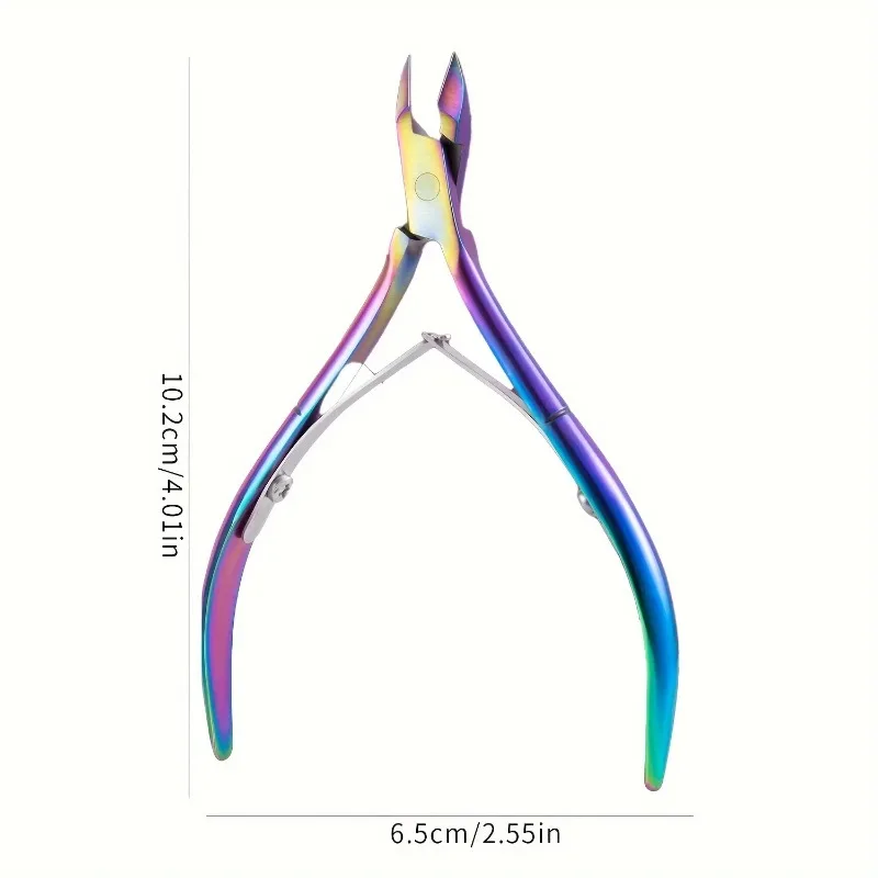 1 peça de pinça de cutícula, aparador de cutícula de aço inoxidável premium para manicure e pedicure em casa/spa/salão