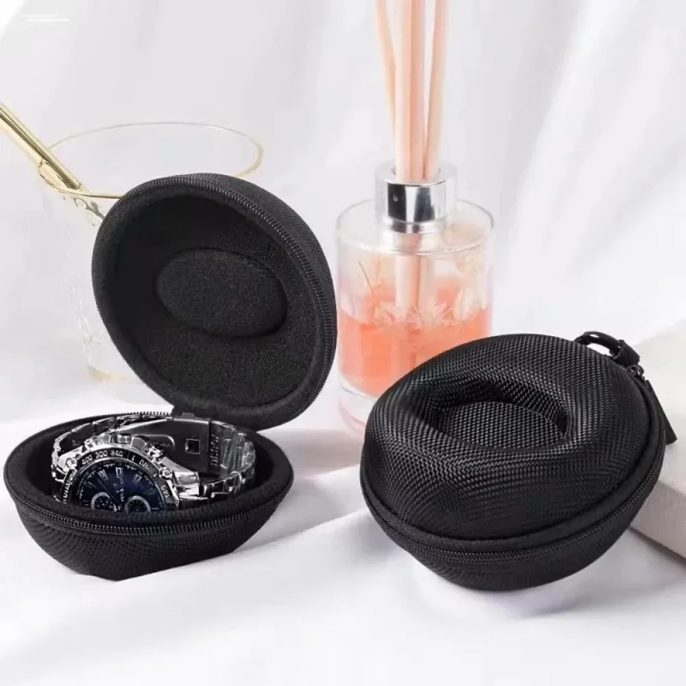 Custodia da viaggio portatile in EVA per orologio singolo, scatola portaoggetti per orologio, supporto per orologio impermeabile per smartwatch, contenitore con cerniera