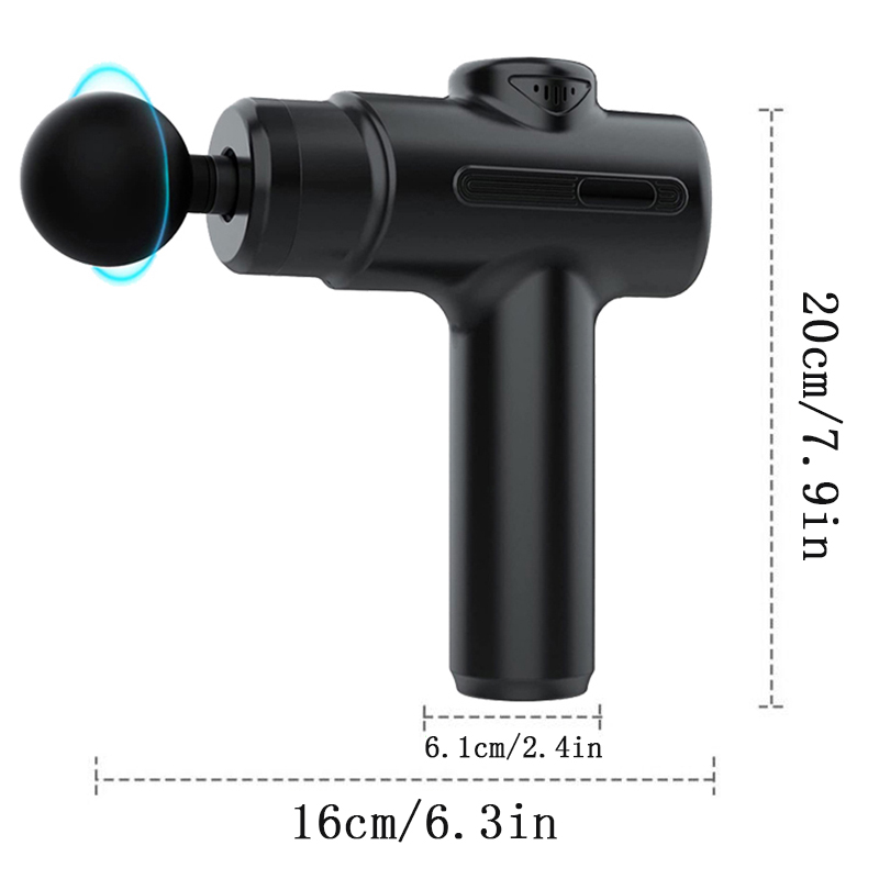 Fascia ปืนแบบพกพานวดกล้ามเนื้อปืนกล้ามเนื้อลึกเครื่องนวดสําหรับนักกีฬา Holding Body กล้ามเนื้อด้านหลังนวด