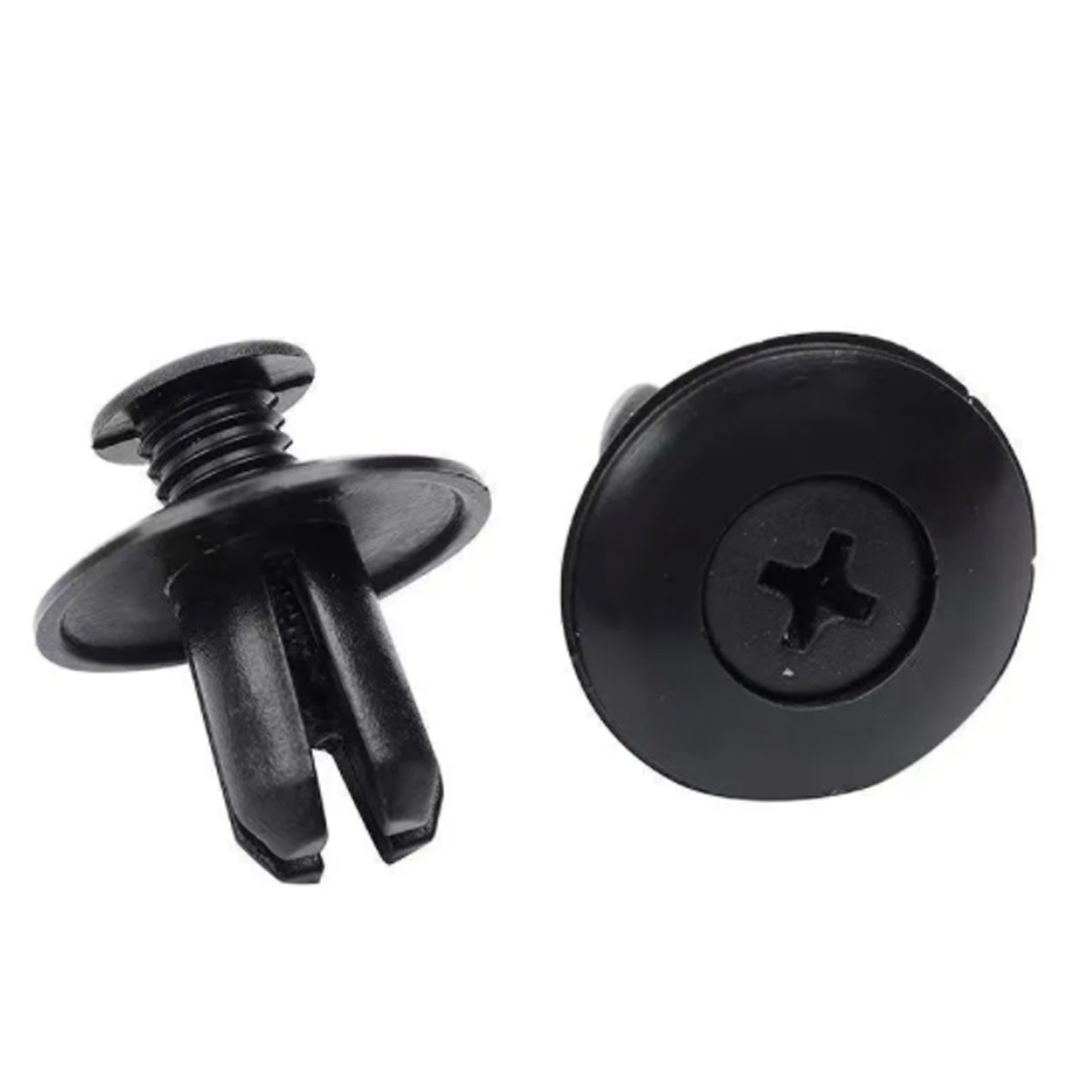 黒いプラスチック製リベットファスナーネジ、カーバンパー、フェンダー、リベットクリップ、トヨタ、フォーカス、起亜、8mm、10個、30個、50個、100個に適しています