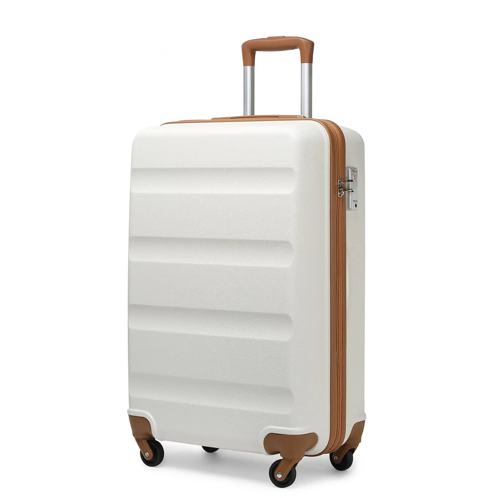 KONO Hartschalenkoffer 4 Rollen Handgepäck Reisekoffer aus leichtem ABS Material, Trolley Koffer für Reisen und Flugzeug