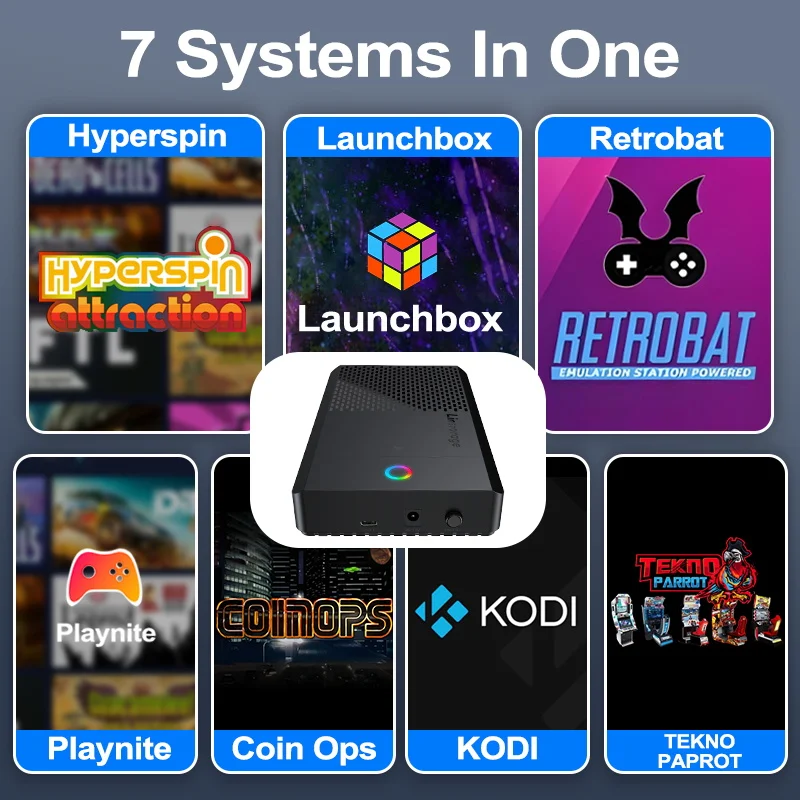 PEAPRIT HDD para juegos de 14TB con Hyperspin Launchbox Retrobat Playnite Coinops 98K + consola de videojuegos Retro para PS5/PS4/PS3/SWITCH