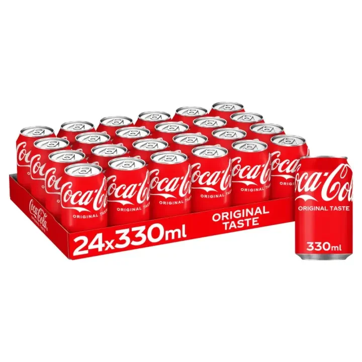 24 latas COCA COLA / COCACOLA ZERO Sabor ORIGINAL, 24 unidades 33cl / 330ml lata, envío desde España