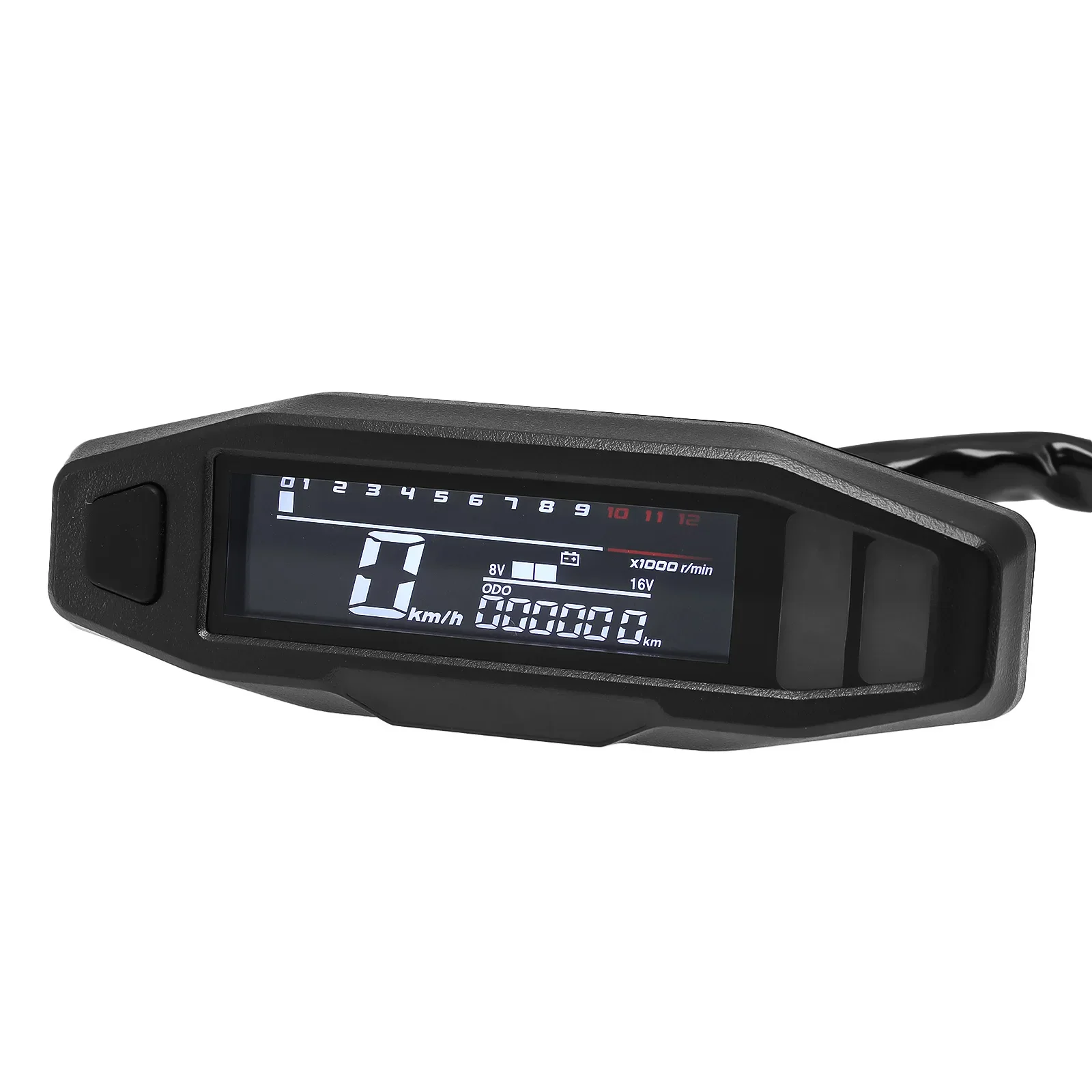 A New Universal Moto RPM Tachometer Speedometer Speed Gauge Tacho Meter Digital Odometer Instrument Sensor Set For Motorcycle