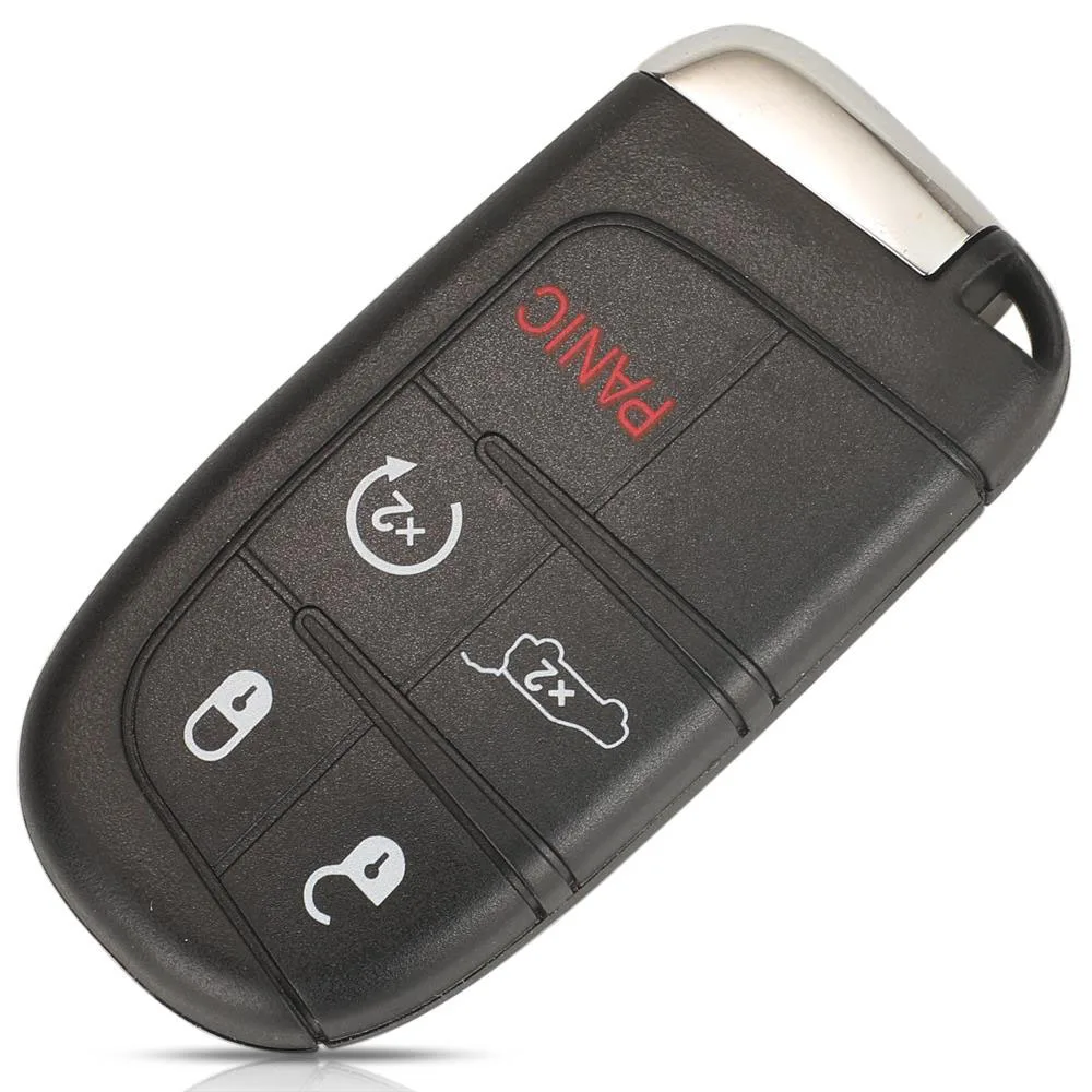 Jingyuqin SIP22 Blade mando a distancia inteligente carcasa de llave de coche Fob para Jeep Renegade brújula 3/4/5 botones Auto SUV funda Fob de entrada sin llave