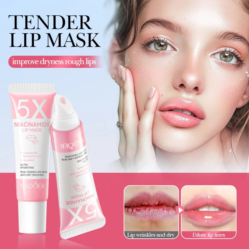 Bálsamo labial para eliminar la oscuridad, máscara de melanina iluminadora, brillo exfoliante, tratamiento rosa para labios, Reduce las líneas de los labios, mejora la sequedad, hidratante