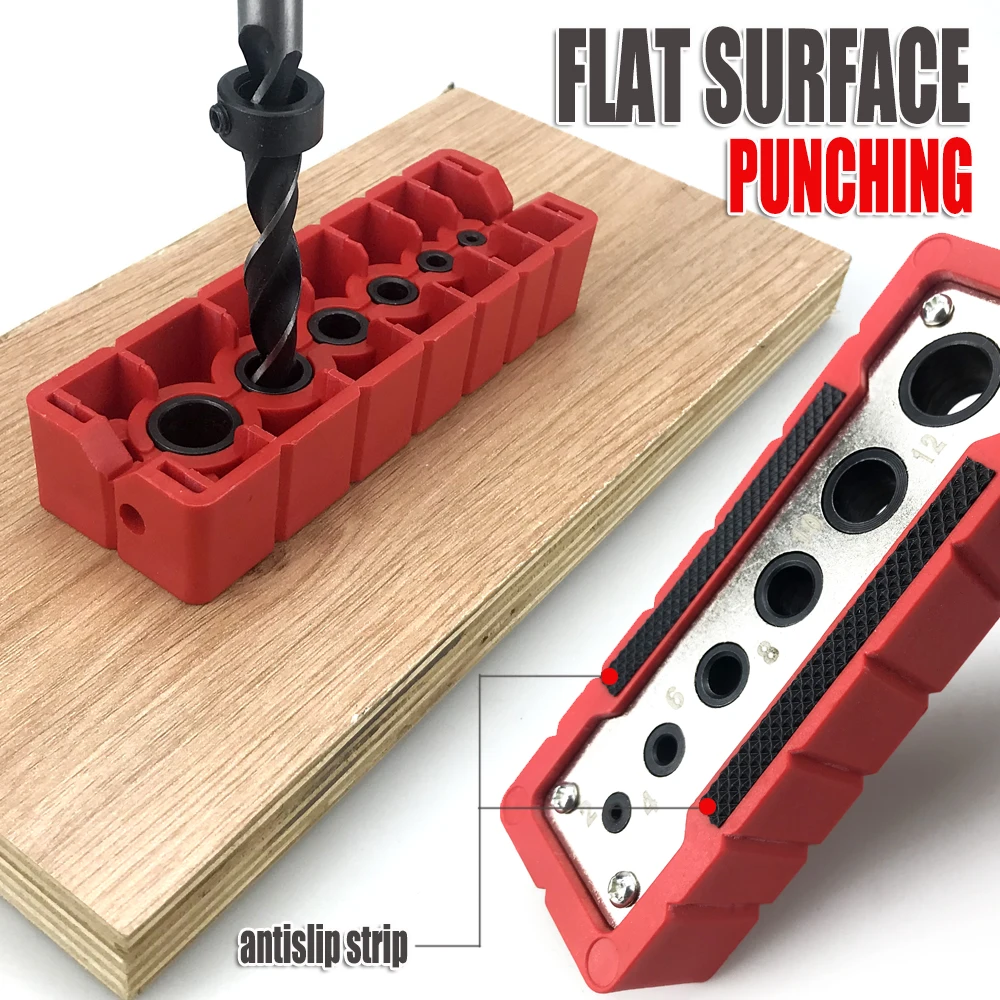 Multifunctional Hole Puncher 2-12/3-13 มม.เจาะท่องเที่ยว Locator เหมาะสําหรับรอบ Rod และเครื่องบินมุมขวาเจาะหลุม