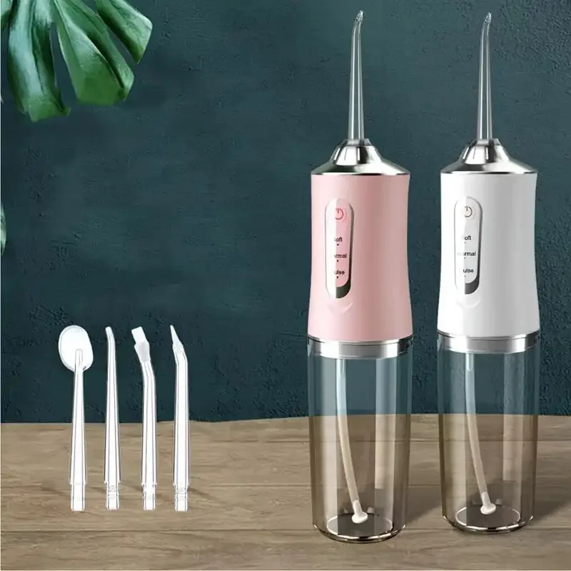 Hilo de agua eléctrico, chip inteligente, control preciso de presión, boquilla giratoria de 360 grados, dispositivo de limpieza dental