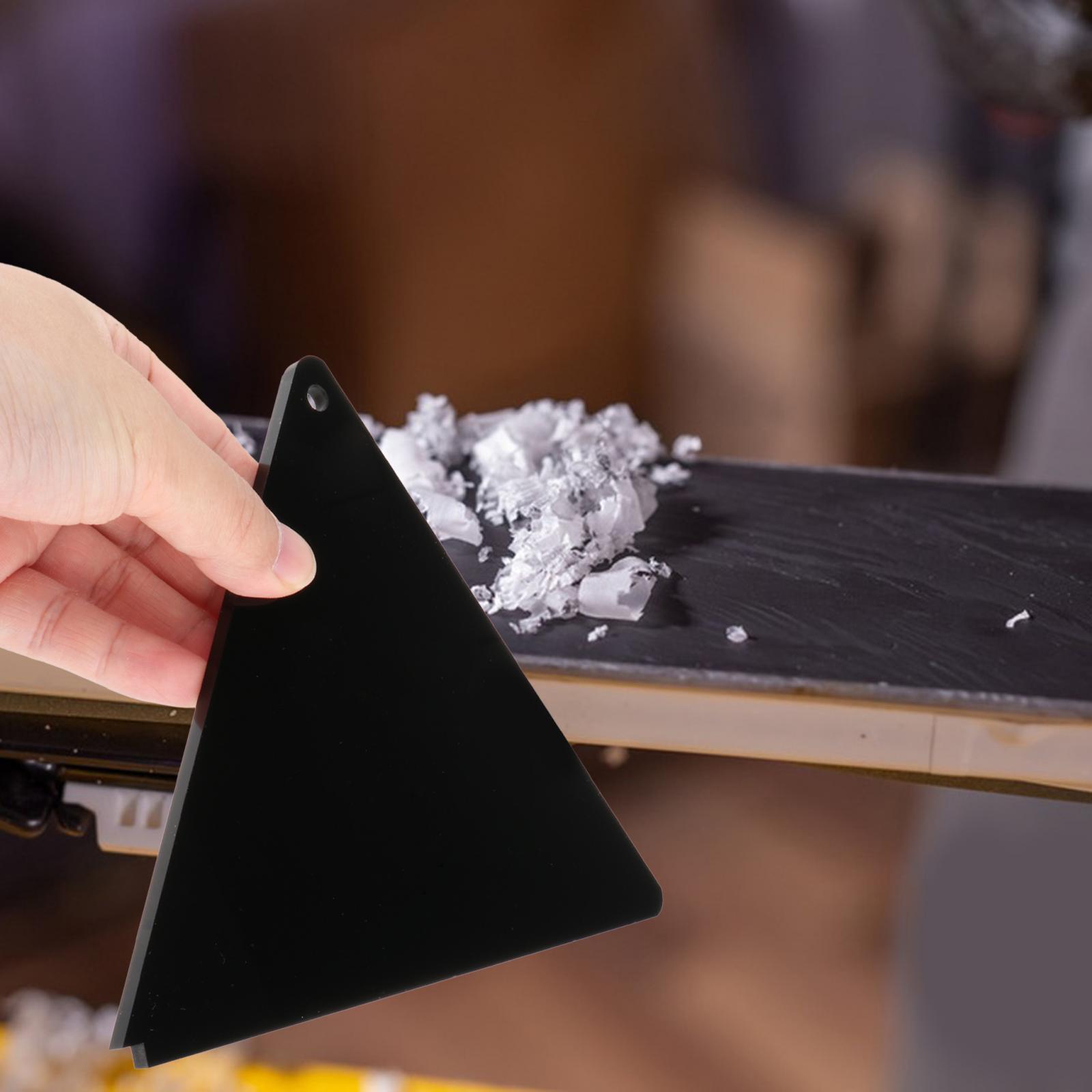 Snowboard Wax Remover Rectangle Clear Ski Wax Remover for Single and Double Board Waxing Snowboard Tuning Snowboarding Wide Ski