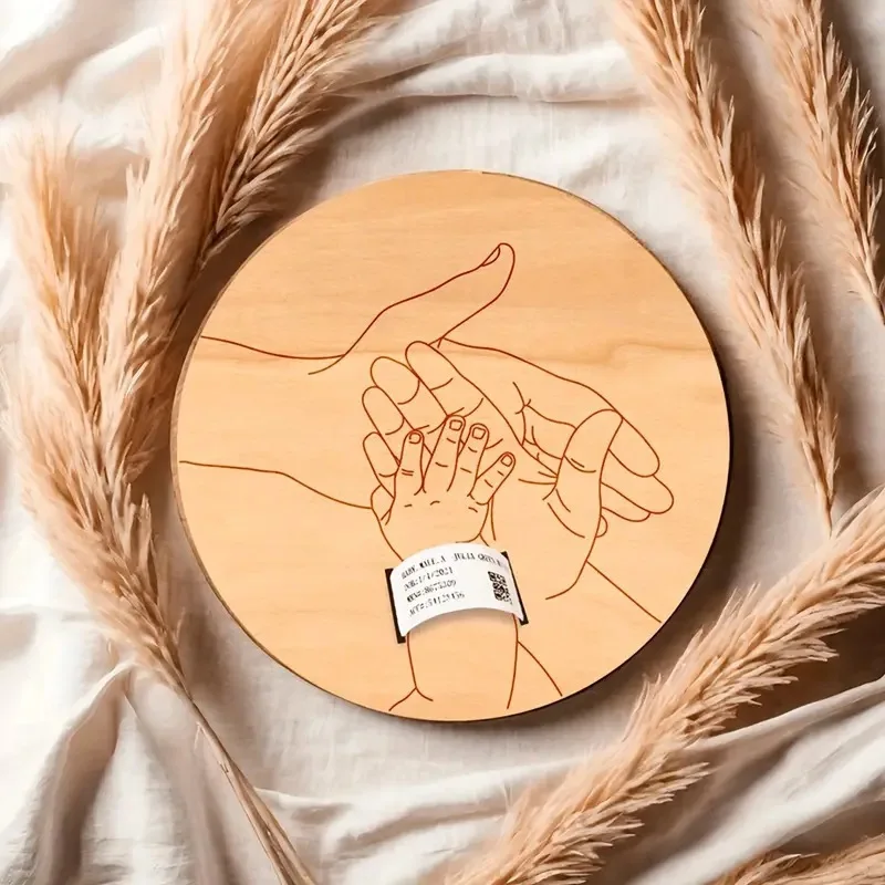 Suporte de lembrança gravado para recém-nascidos, acessórios fotográficos, nome personalizado, presente para bebê, presente do dia memorial ﻿