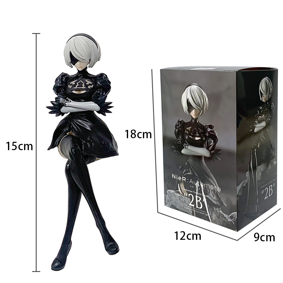 15CM NieR:Automata Yorha nr. 2. PVC Anime Action Figures Model Collection Ornament Anime Cartoon Model Toy Gift