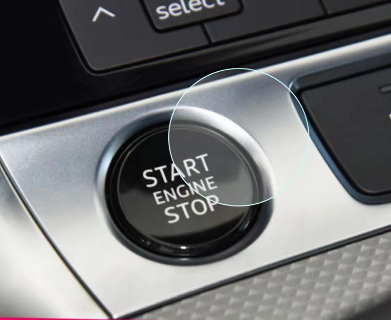 Car Start Stop Button Protective Film Sticker for SEAT Ibiza Leon Cupra E-Racer Ateca Formentor FR