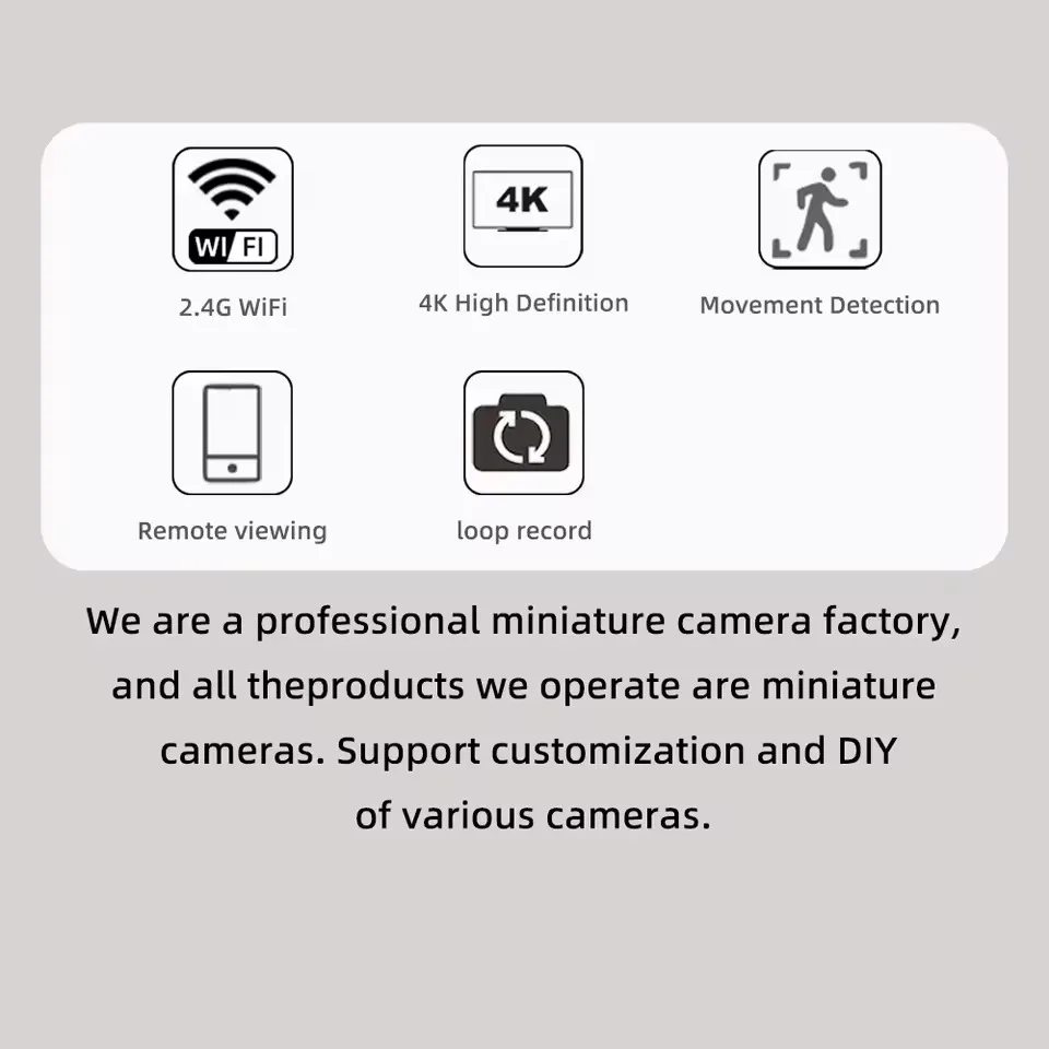 Repetidor Wi-Fi com Câmera Mini, Interface Multifuncional, HD Portátil, Câmera Sem Fio Doméstica, Extensor de Monitoramento Remoto via Wi-Fi