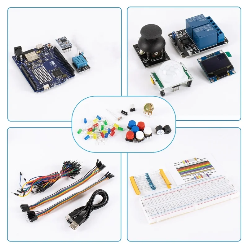 2024 neues Arduino-Entwicklungskit, kompatibel mit R4 mit WiFi-Einbau-Entwicklungskit für Anfänger