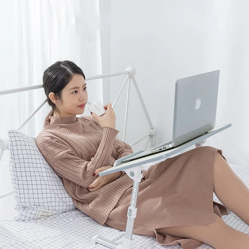 Multi-funcional dobrável portátil suporte mesa de estudo mesa de computador dobrável de madeira para cama sofá chá servindo suporte de mesa